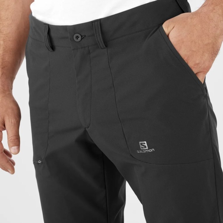 Black Salomon Wayfarer City Men's Sport Pants | IE NR0129